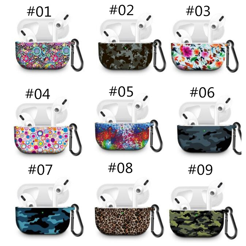 

Silicone printing Case For AirPods Pro Protect Cover Funda For AirPods 2019 Air Pods Case Bluetooth Earphones Accessories