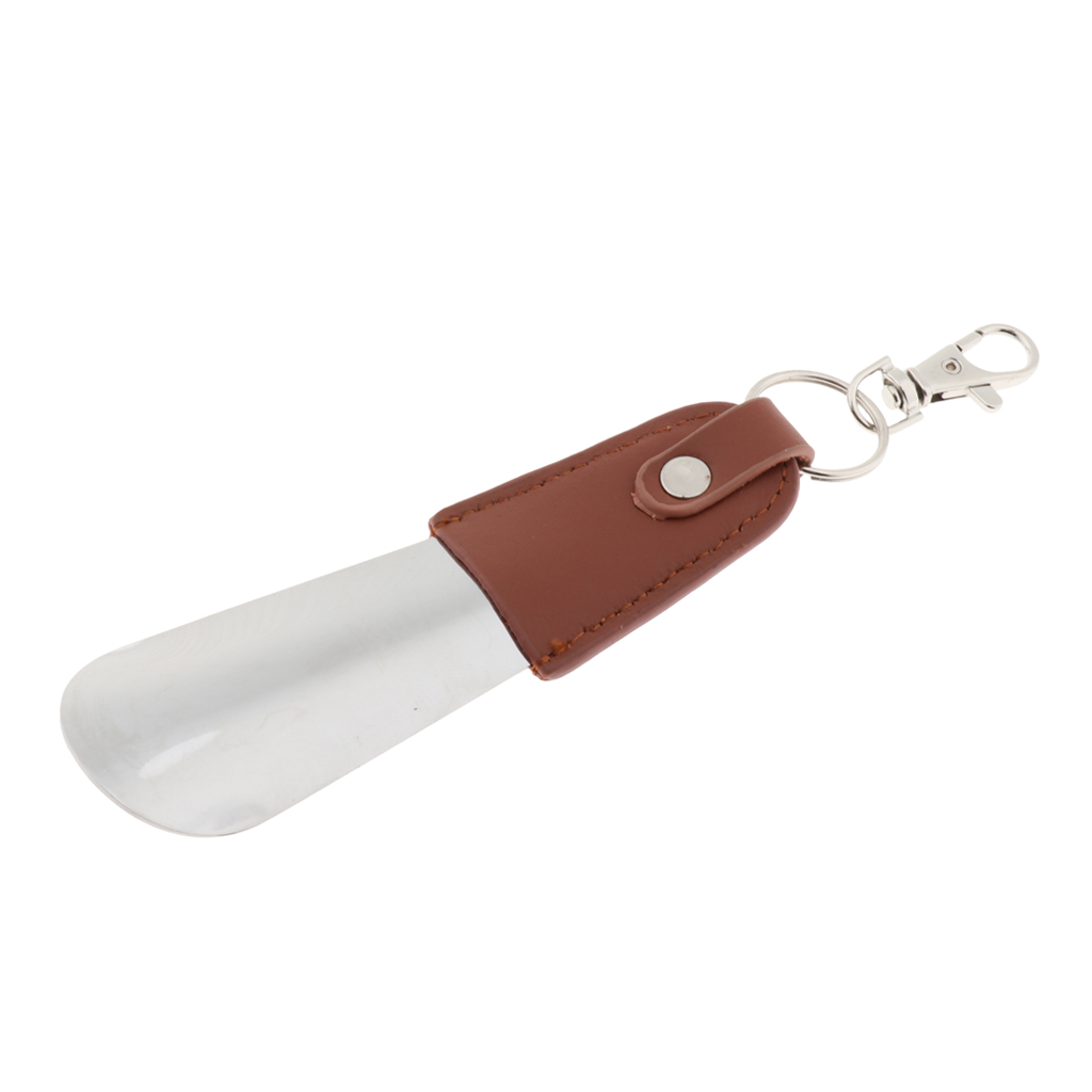 

Mini Travel Small Shoes Horn Simple Flexible Sturdy Slip Shoe Spoon with Keychain