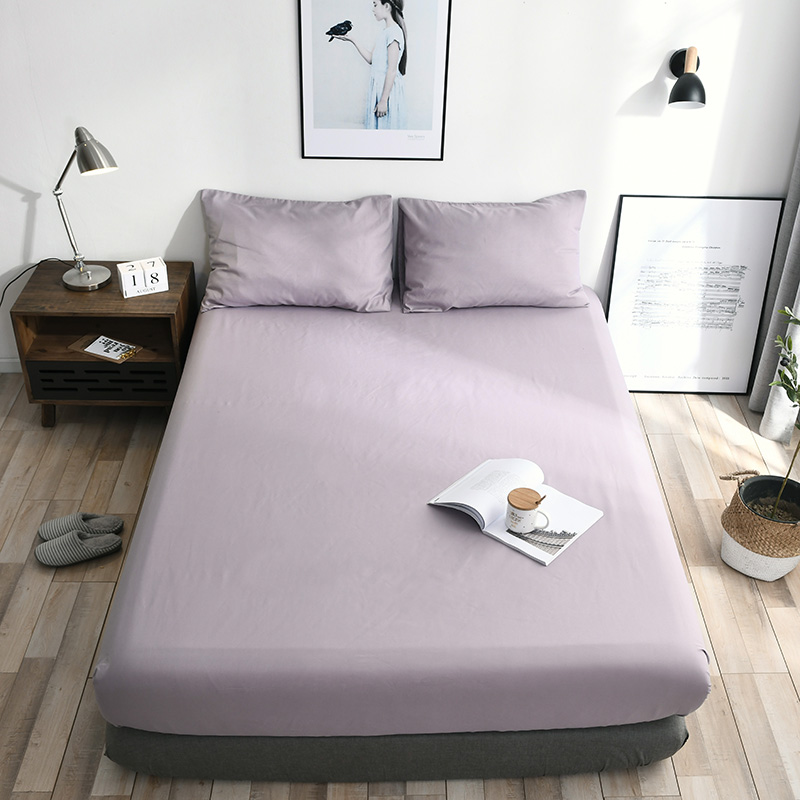 

Yi Chu Xin bed mat 100% polyester solid color dust proof and anti-mite bed protection mattress single cover