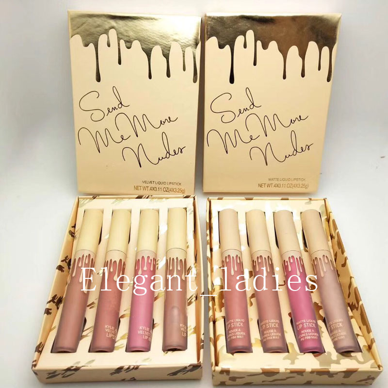 

In stock Lip Gloss High-quality Newest 4 Fashion Color Matte Lipgloss Waterproof Lasting, Multicolor