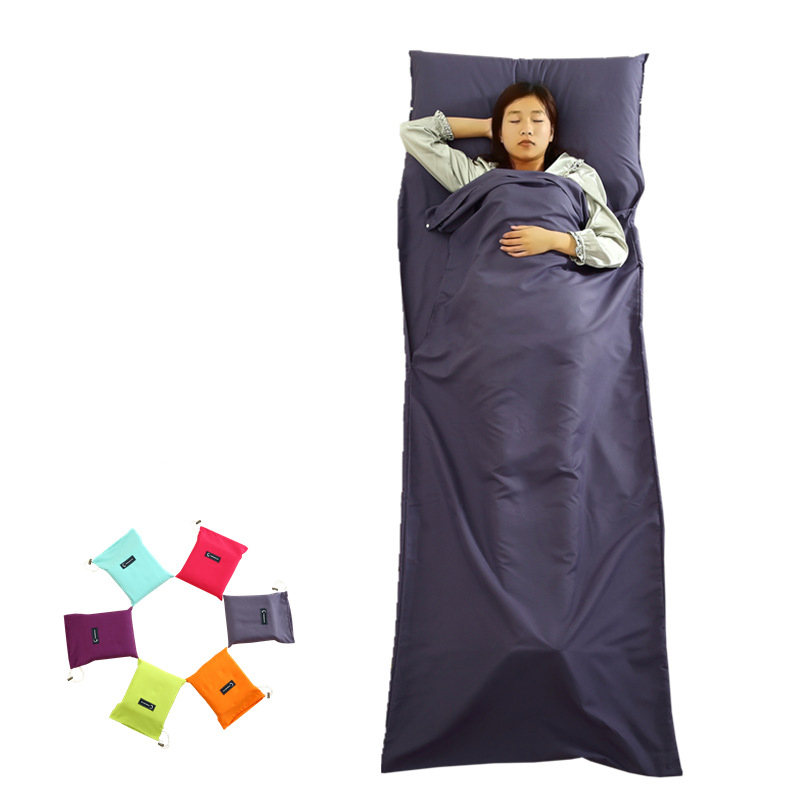 

Sleeping Bag Isolated Dirty Portable Lightweight Business Trip Hotel Outdoor Travel Camping Hiking Sleeping Bag Liner VT0167, 75x210cm