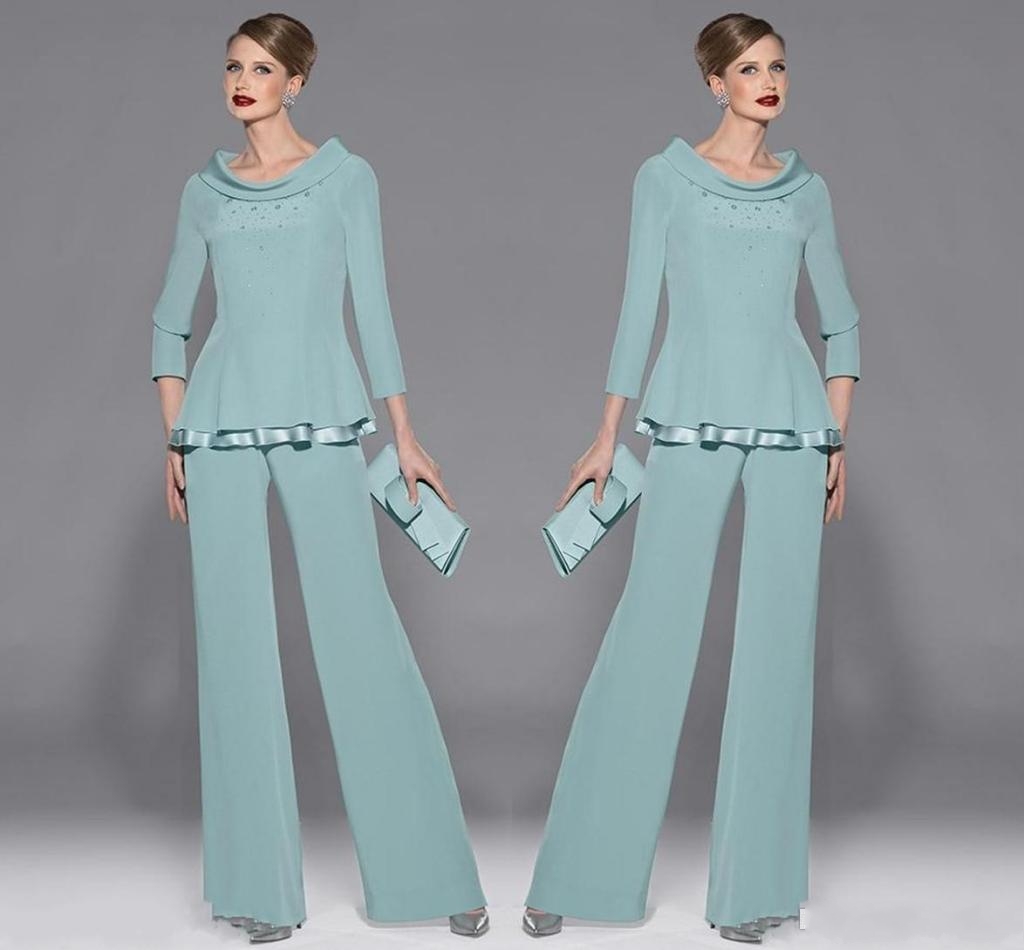 dressy pantsuit for wedding guest