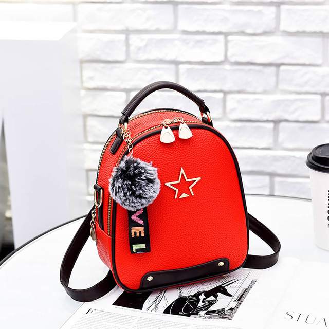 

Hot Sale Backpacks Designer Fashion Women Lady Rucksack Bag School Bags Vintage PU Leather Ladies Shoulder Bags #194218, Black