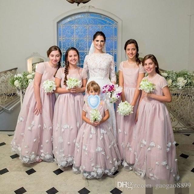 junior bridesmaid and flower girl dresses