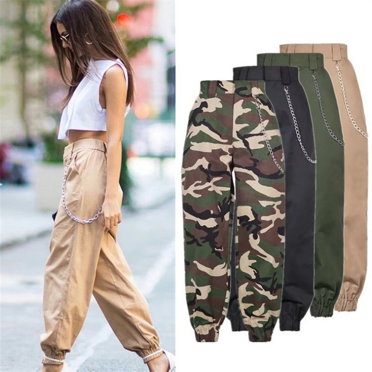 Venta Al Por Mayor De Pantalon Cargo Mujer Verde Comprar