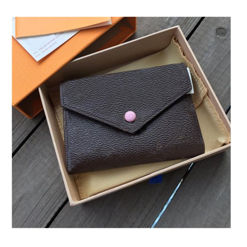 

Luxury top quality brand new women leather hasp wallet short coin card holder purse small bag, With logo and box