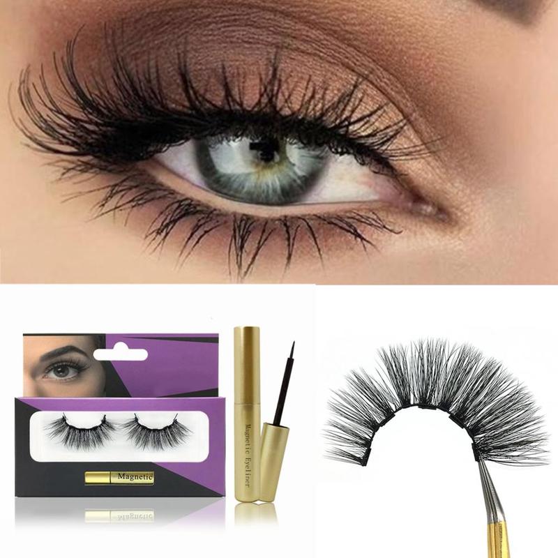 

1 Set Magnetic Liquid Eyeliner Eyelash Extension With Magnetic False Eyelashes Easy To Wear New Lashes Makeup Kit Hots Sale