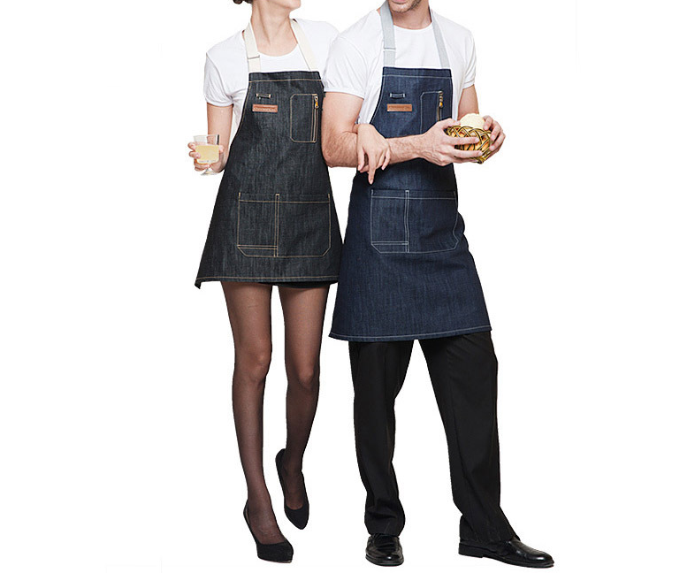 

Modern Simple Cooking Kitchen Apron Chef Waiter Cafe Shop BBQ Hairdresser Washed Canvas Apron For Woman Men Chef Cafe Shop LF956