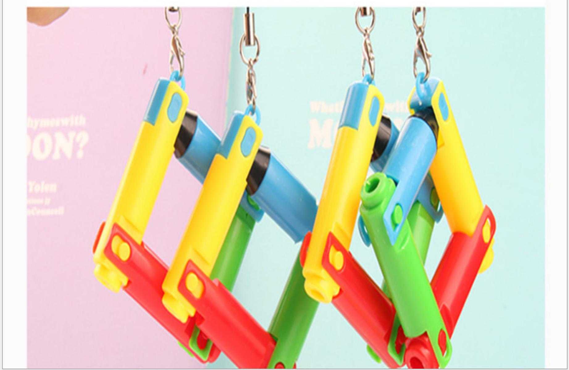 

Wholesale Ballpoint Pen 100pcs/Lot 0.5mm New Folding Ball Pen Bent and Deformed Office Stationery Writing Supplies BP112, Multi random