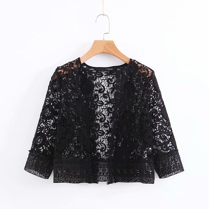 

Popular new XQ8-55-9235 European and American fashion lace jacket, See chart