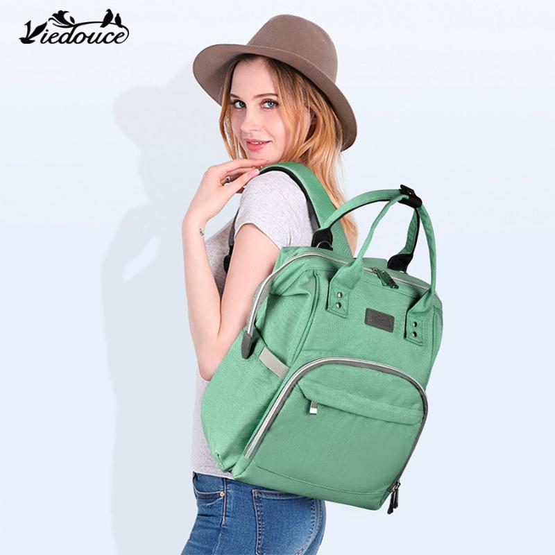 

Viedouce insulated thermal baby changing bag baby diaper bag nappy backpack mom mother maternity bags with diaper urine pad, Black