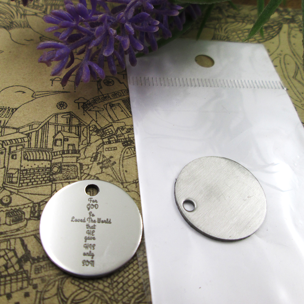 

40pcs--"For God So Loved The World "stainless steel charms more style for choosing DIY Charms pendants for necklace