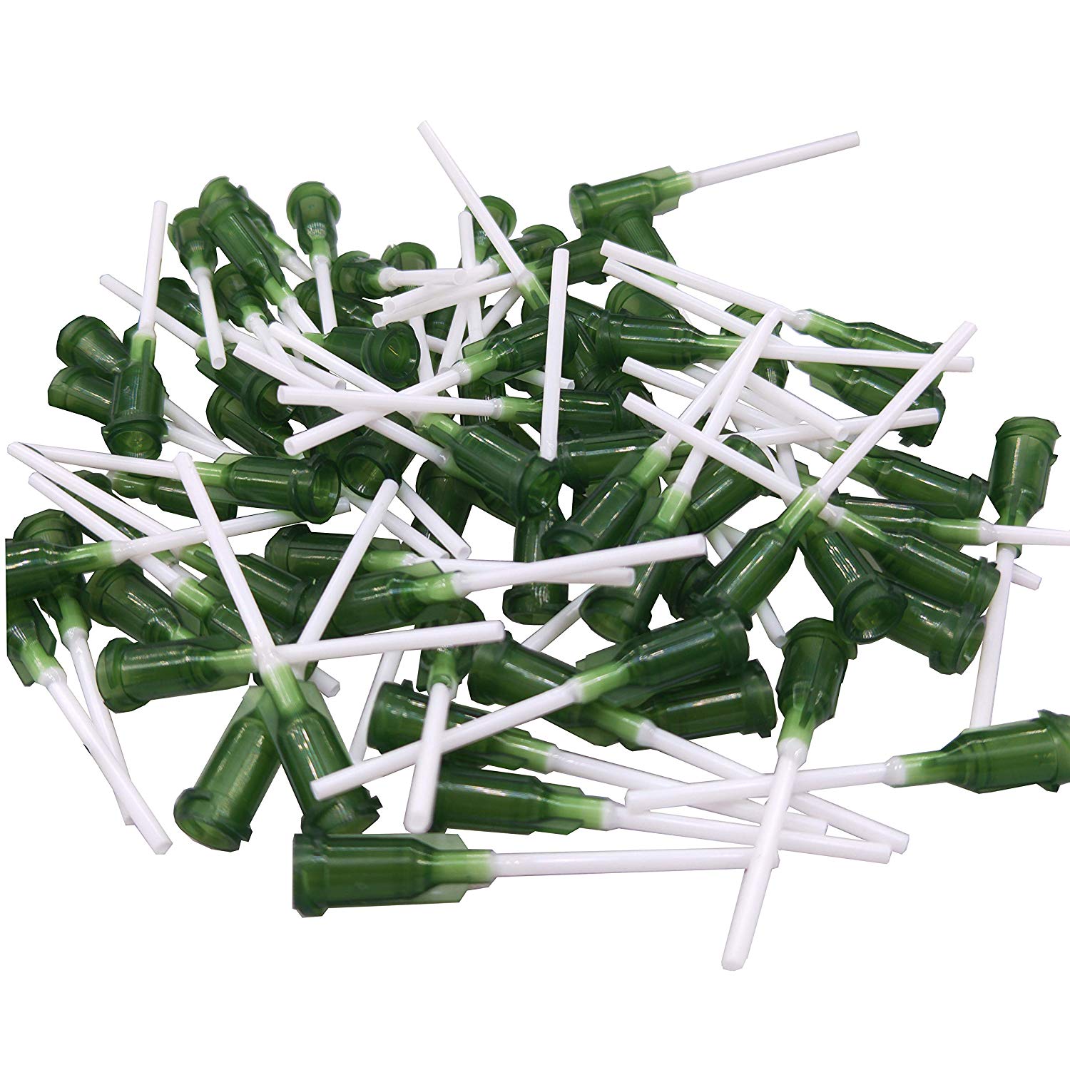 

Syringe Dispensing Needles with Luer Lock 14 Ga x 1 Inch Length, PP Heat-Resistant Plastic Blunt Tip, Screw Interface,Pack of 100