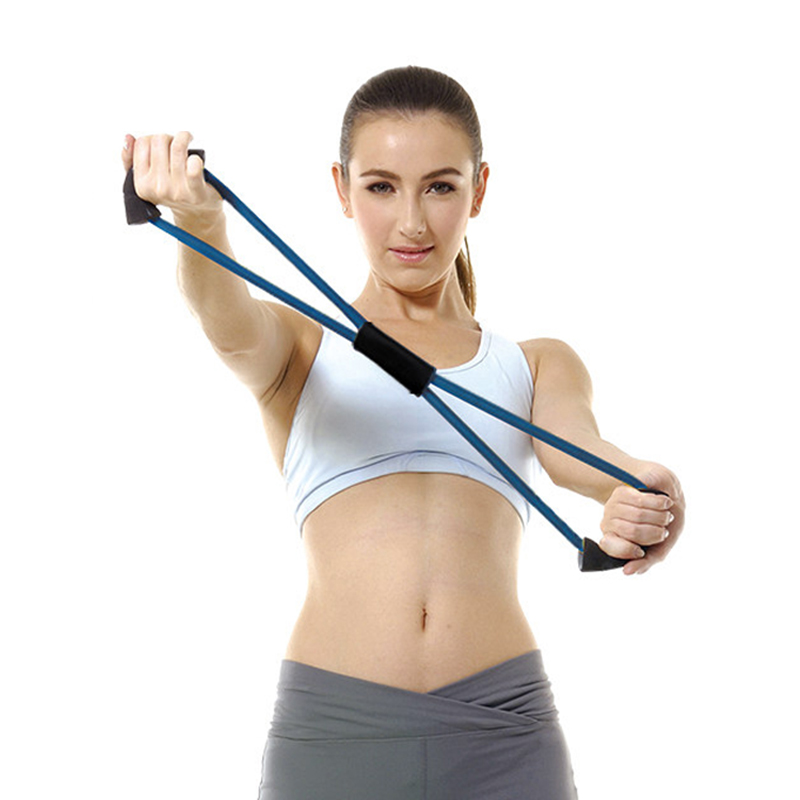 

8 Shaped Rubber Resistance Bands Home Yoga Fitness Exerciser Sports Elastic Gym Crossfit Chest Developer Strength Training Loop