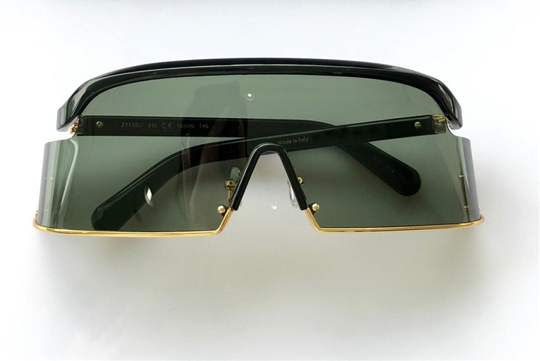 

Cool Gold/Black Oversized Sunglasses 1158 unisex Luxury Designer Sun glasses Shades Brand Glasses Top Quality UV400 Protection, White;black
