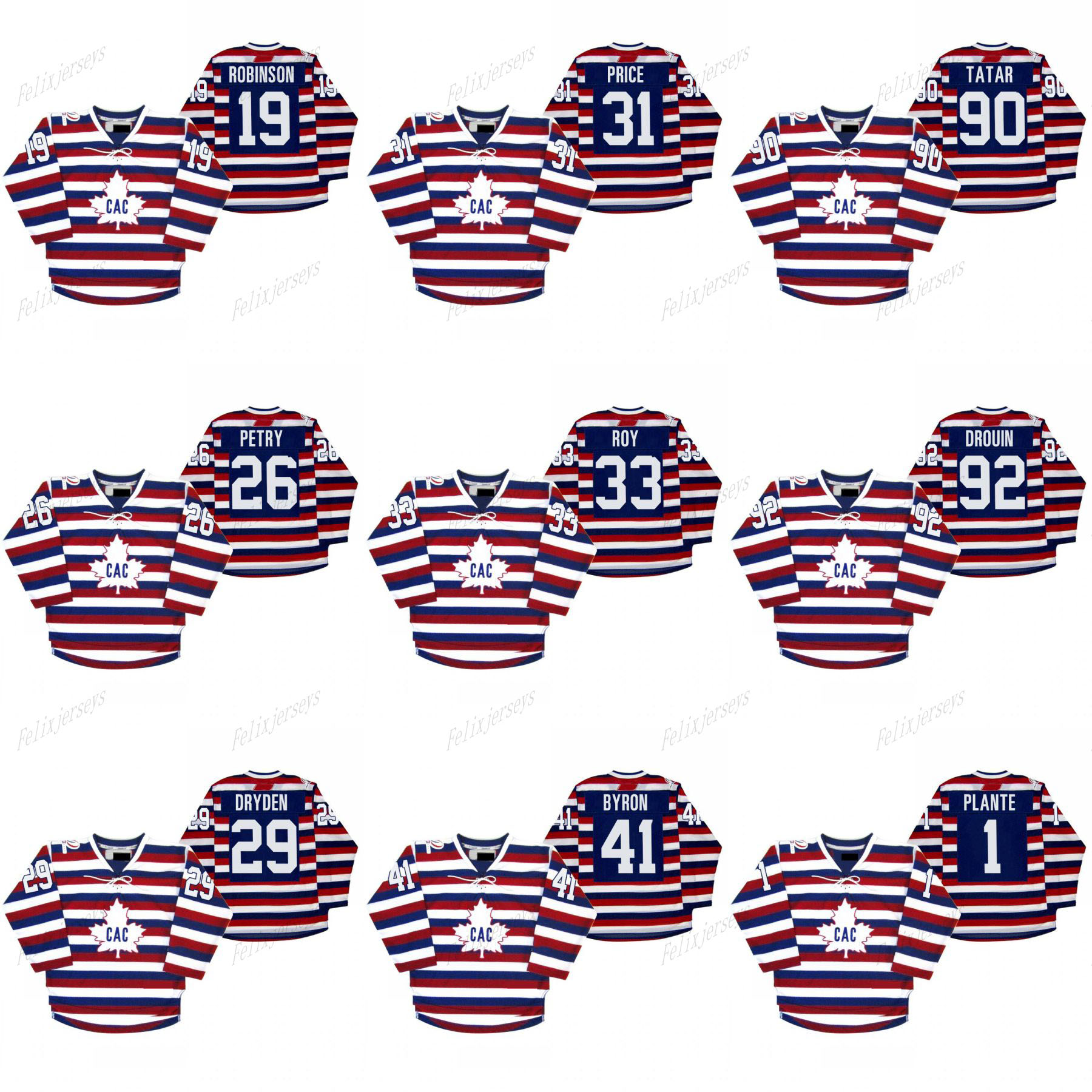 

Centennial 100th Anniversary Celebration Retro Jersey Doug Harvey Guy Lafleur Jeff Petry Tomas Tatar Carey Price, 9 maurice richard