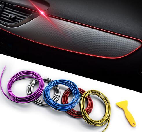 

5M Car Seal Accessories Styling Interior Exterior Decoration Door Strip Moulding Trim Dashboard Edge Universal Auto Chrome