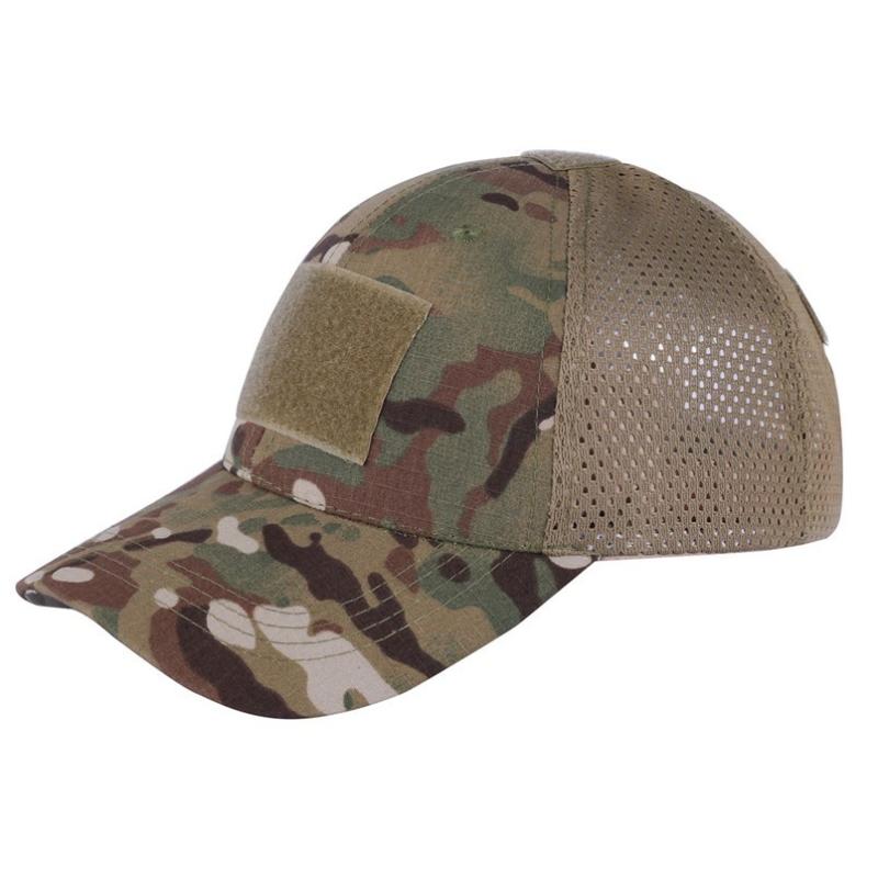 

Man Outdoor Tactical Camo Mesh Cap Fishing Hunting Hiking Basketball Snapback Hat Adjustable Sports Adult Cap, Cp