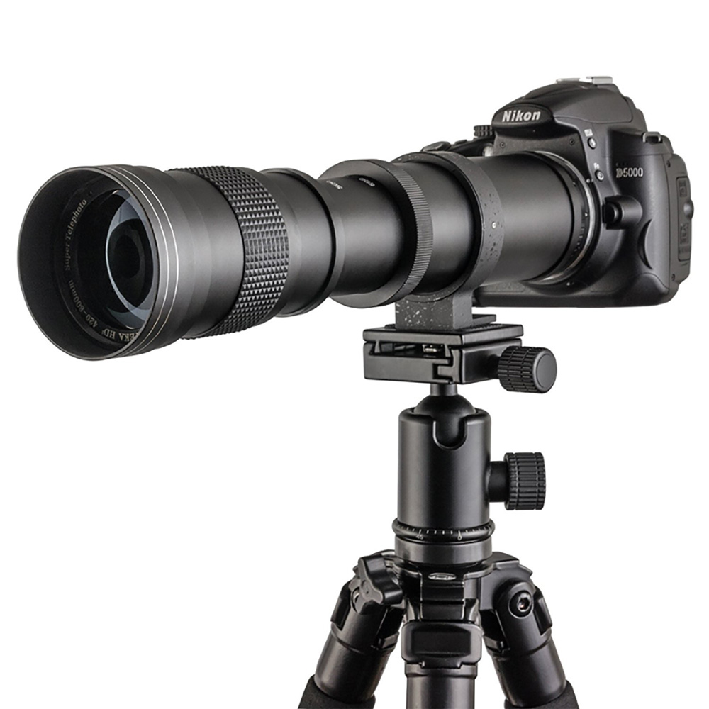 

420-800mm F/8.3-16 Super Telephoto Lens Manual Zoom Lens + T2 Adaper Ring for Canon 5D/6D/60D Nikon Sony Pentax DSLR Cameras