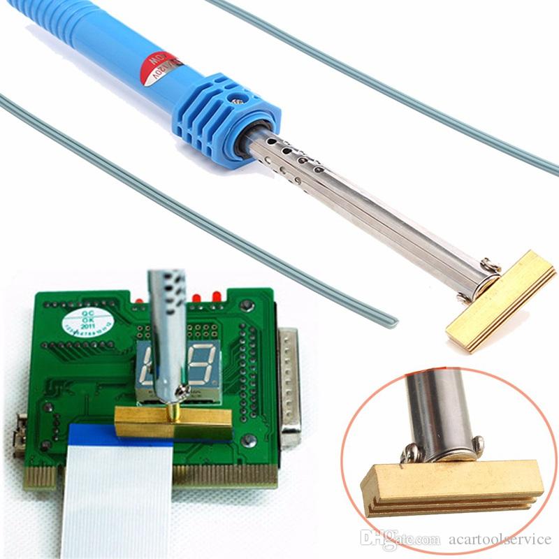 

ACT 220V Soldering Iron T-Tip LCD Pixel Ribbon Cable Repair 40W Soldering Iron with T-head T shape head soldering flat lcd connector