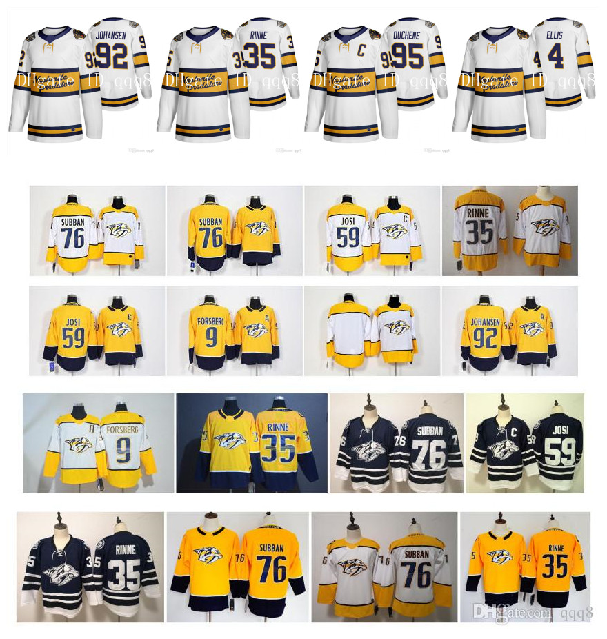 

2020 Winter Classic Nashville Predators Jersey Pekka Rinne Roman Josi Filip Forsberg Ryan Johansen Duchene Men Women Kids Hockey Jersey, Black;red