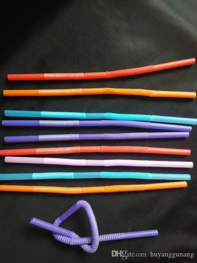 

new Plastic Straw Wholesale Glass bongs Oil Burner Glass Water Pipes Oil Rigs Smoking Free