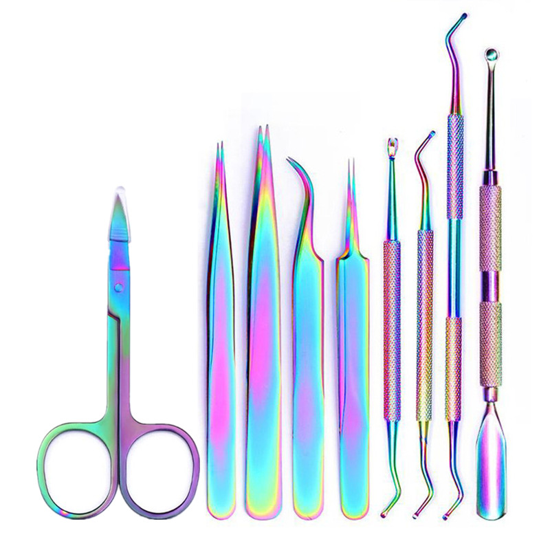 

Chameleon Nail Cuticle Pusher Stainless Steel Dead Skin Remover Dual-ended Nail Clipper Fork Pedicure Manicures Art Tool