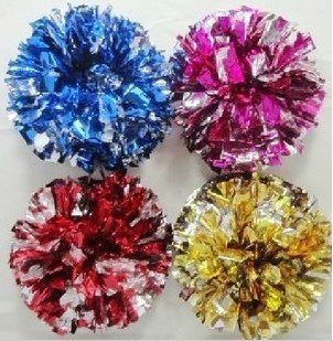 

High quality cheerleading pompoms ( 20 pieces/lot) Cheering pompons Cheerleader supplies Color and handle can choose