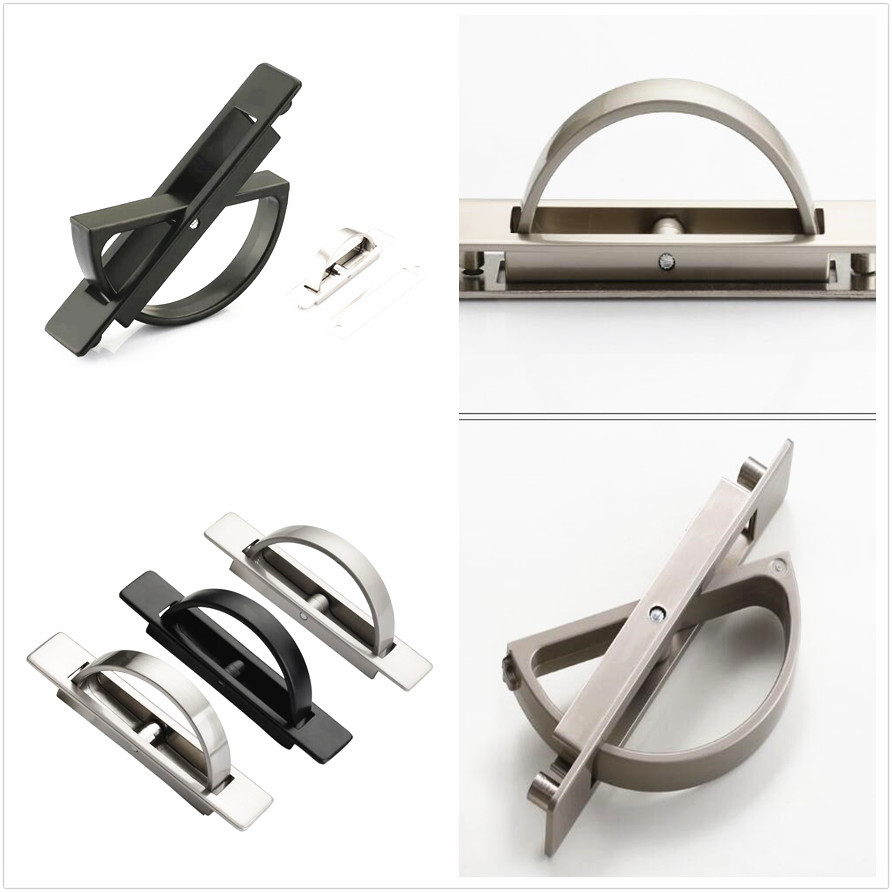 1pc Tiradores empotrados para puertas correderas Armario invisible oculto Armario Armario Tiradores de empuje//tracci/ón Herrajes para puertas 4