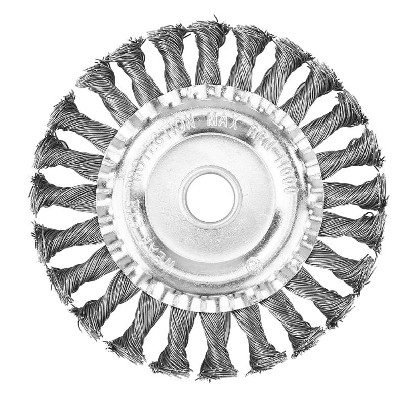 

Steel Wire Wheel Lawn Mower Grass Trimmer Head Brushcutter for Grass Cutter