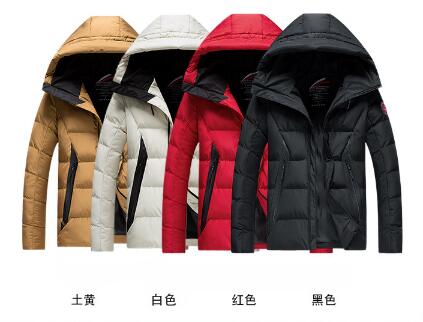 

Wholesale fashion new men's cotton coat Slim winter thick winter hooded jacket size S-XXXL, Khaki