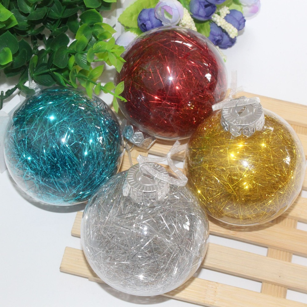 

Plastic Transparent Ball Clear Plastic Ball Christmas Tree Decorations For Wedding Candy Box Favors Gift Bag New Year