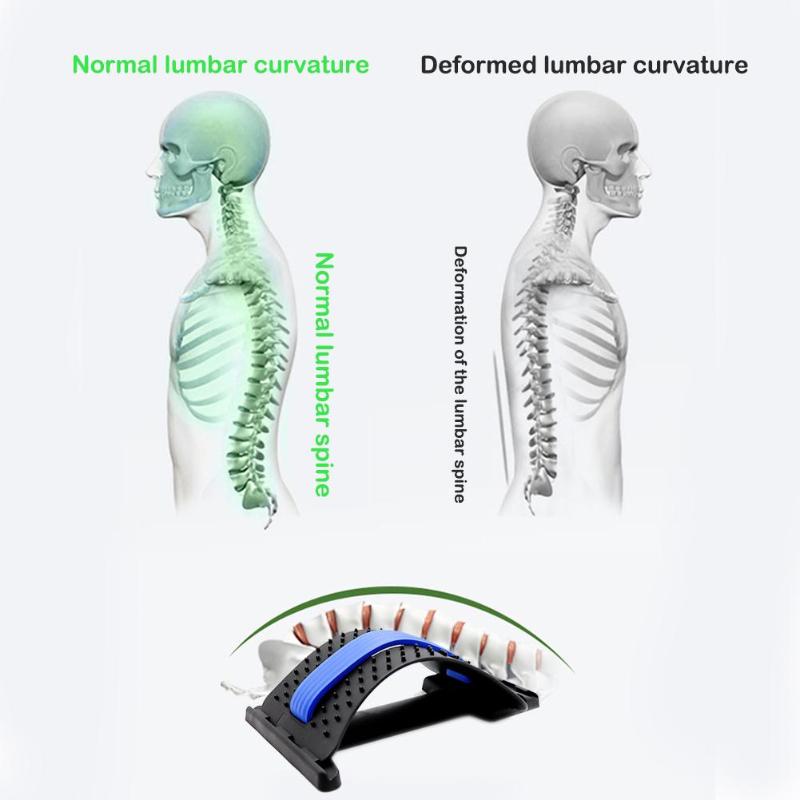 

Back Stretch Equipment Massager Magic Stretcher Fitness Lumbar Support Relaxation Spine Corrector Health Care Massager Tool