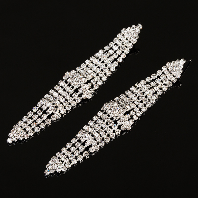 

Diamond Earrings Personality Hollow Out Long Fund Earrings Ear Nail