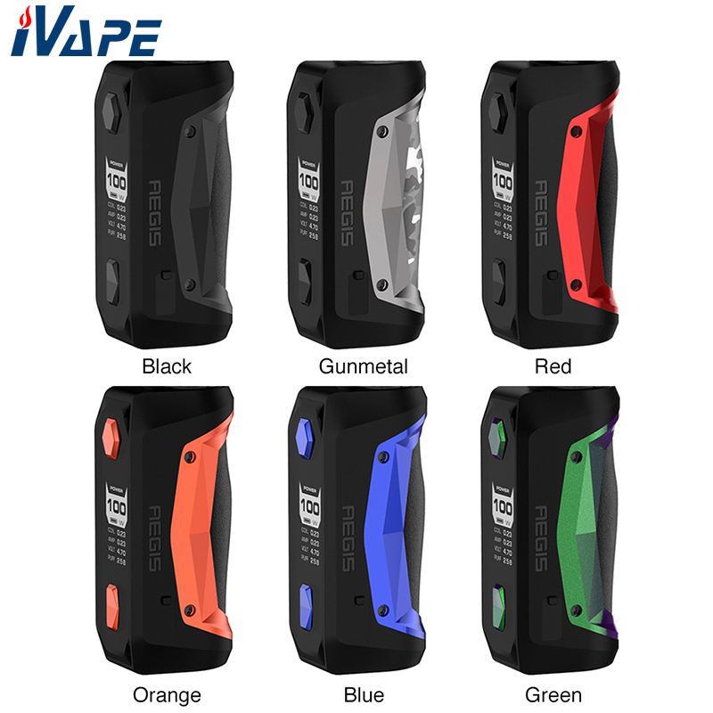 

Authentic Geekvape Aegis Solo 100W TC Box MOD with AS Chipset Powered by Single 18650 Battery Waterproof Shockproof and Dust-proof Design