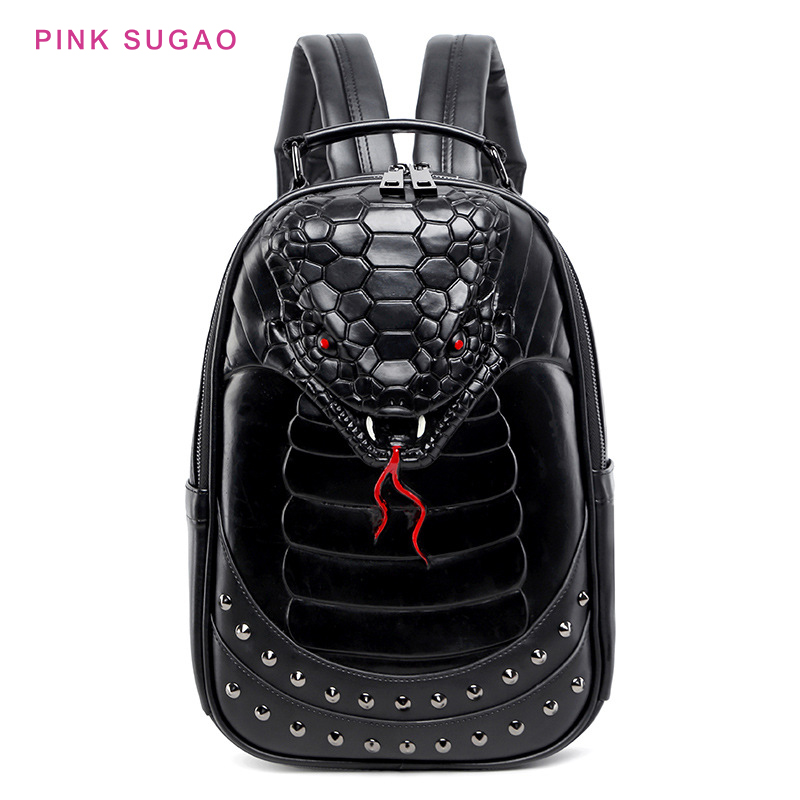 

Pinksugao designer backpack men backpacks Middle School Student Cool School Bag Amazon Hot Sale 3D Stereo Animal Backpack
