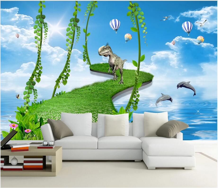

3d room wallpaper custom photo mural Children's room 3D Happy Paradise TV background wall for kids room home decor wall art pictures, Non woven