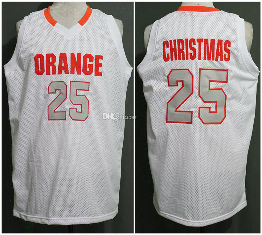 

Syracuse Orange College Rakeem red Christmas #25 Retro Basketball Jersey Men's Stitched Custom Number Name Jerseys, White