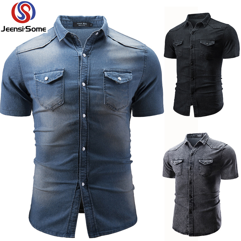 camisas de jeans para hombre
