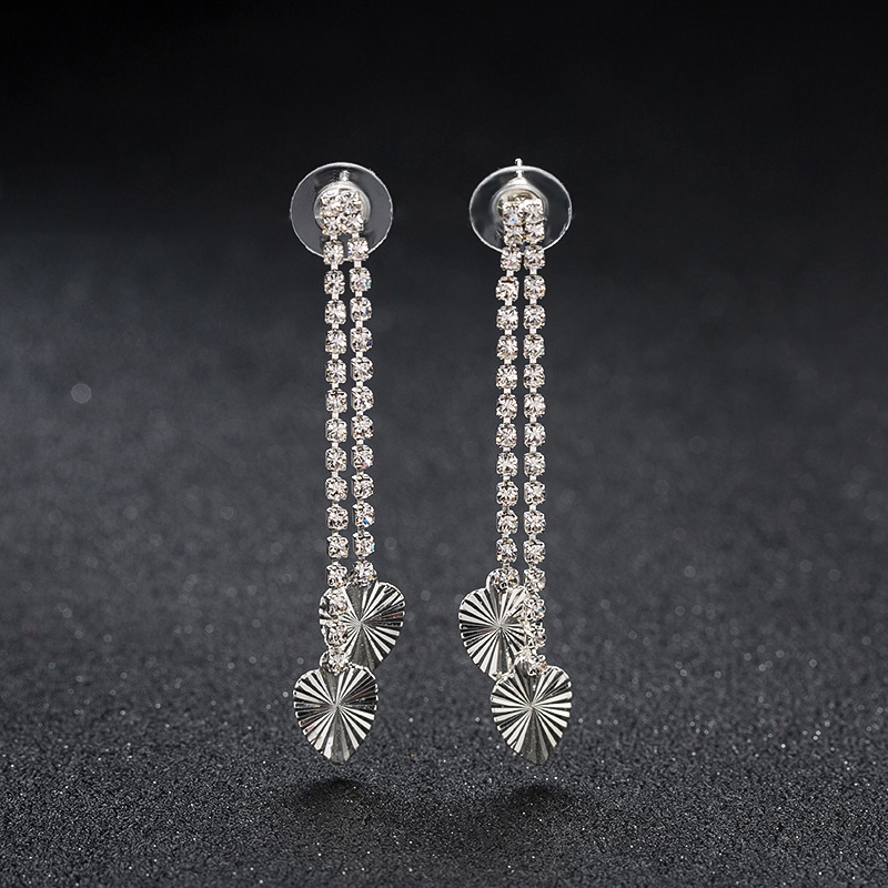 

Temperament Joker Sexy Day Han Symmetry Woman Pure Silver Tassels Long Fund Personality Eardrop Lady Of Quality Ear Nail Skinny