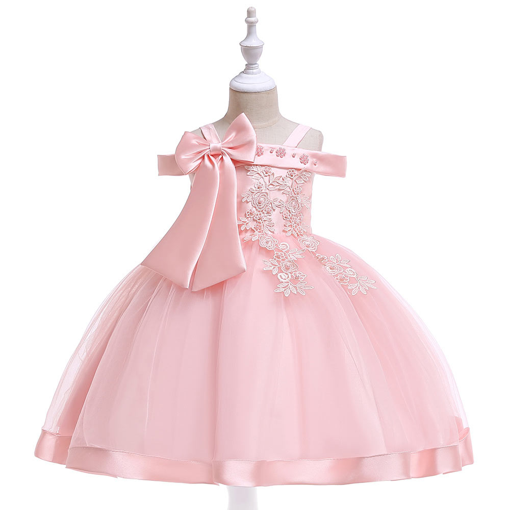 Girls Dress Kids Pageant Flower Princess Party Dresses Sequins Single ...