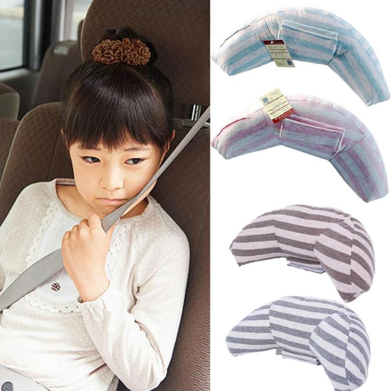 Fiber Cotton Soft Neck Pillow Computer Chair Pillow Car Travel Pillow 1 Pcs Brown /& Beige Ocus Cute Bear Car Pillow Seat Head Seat Neck Rest Cushion with Headrest Strap