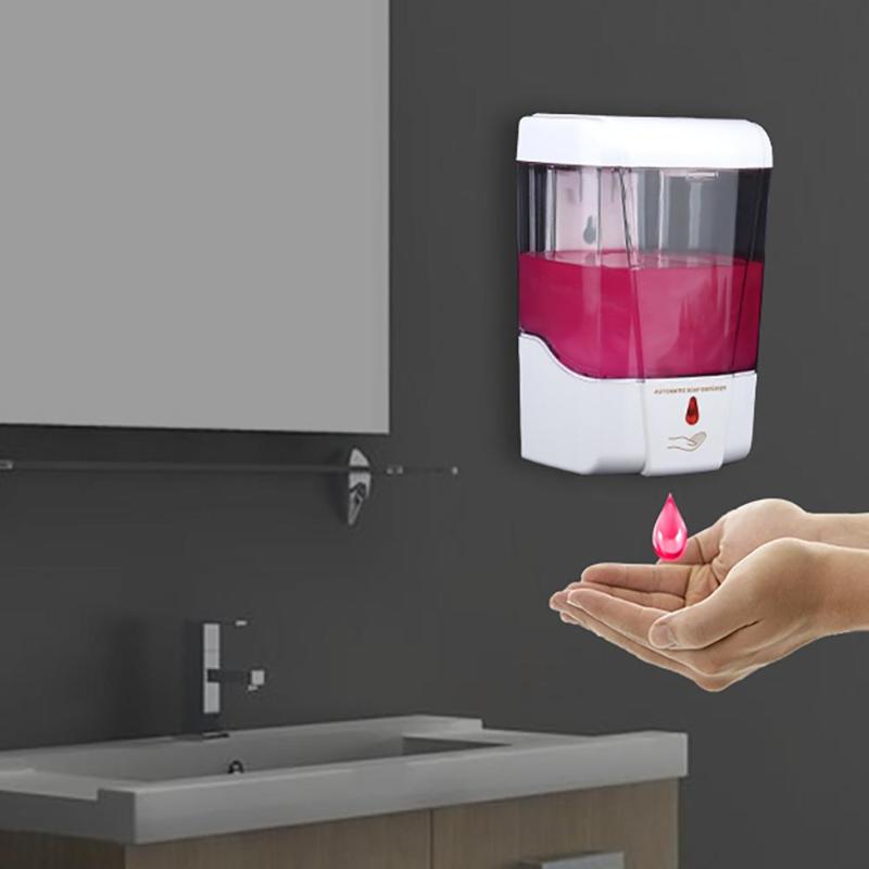 

700ml Automatic non-contact Soap Dispenser IR Smart Sensor Touchless Soap Liquid Dispenser Kitchen Bathroom Supplies