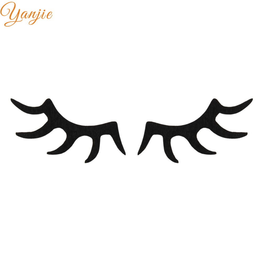 55mm black felt unicorn sleepy eyes eyelash for girls 2020 unicorn