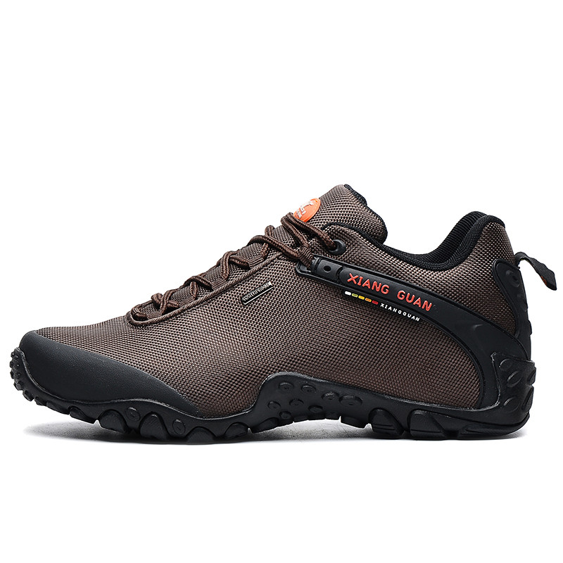 

new men hiking shoes boots antiskid wear resistant breathable fishing shoes climbing outdoor shoes free