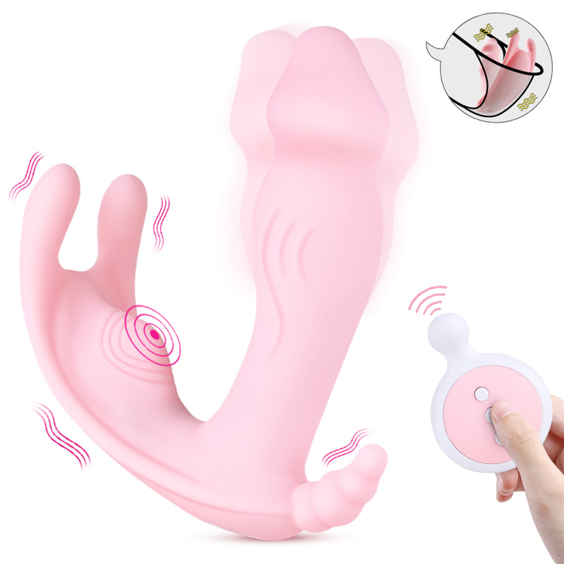 Wearable Butterfly Dildo Wireless RC Vibrator G Spot Clitoris Stimulator Female Masturbation Sex Toys