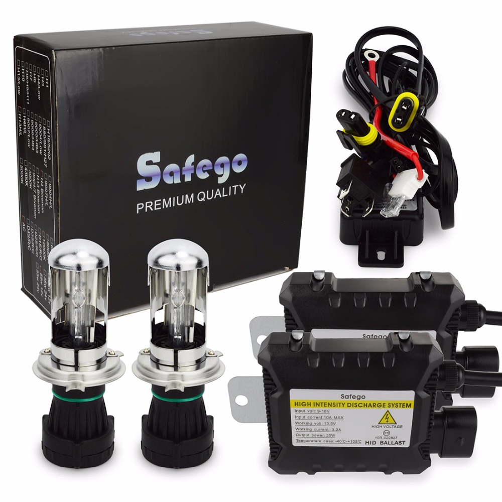 55W HID BI-XENON KIT Slim Ballasts High//Low H4 HB2 9003 5000K 6000K 4300K 8000K