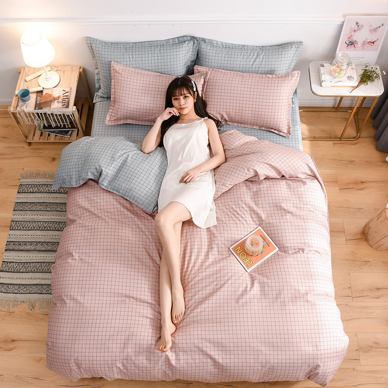 

Net red explosion models tribute cotton thickened sanding four-piece suit cotton four-piece suit student three-piece bedding, Color 14