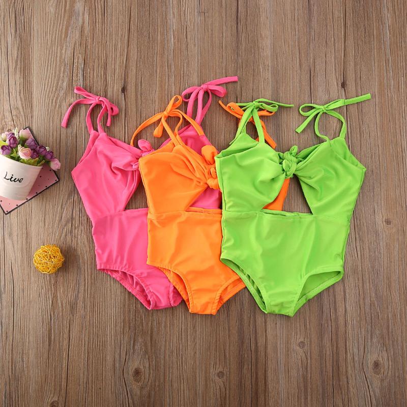 

Kids Baby Girl Bowknot Swimsuit Swimwear Bikini Tankini Swimming Bathing Suit