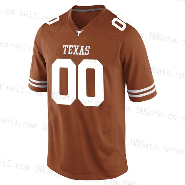 

Customize Texas Longhorns Any Name S-6XL Number Foodball White Orange #11 Ehlinger #7 Sterns #26 Keaontay Ingram #10 Vince Young Ncaa Jersey